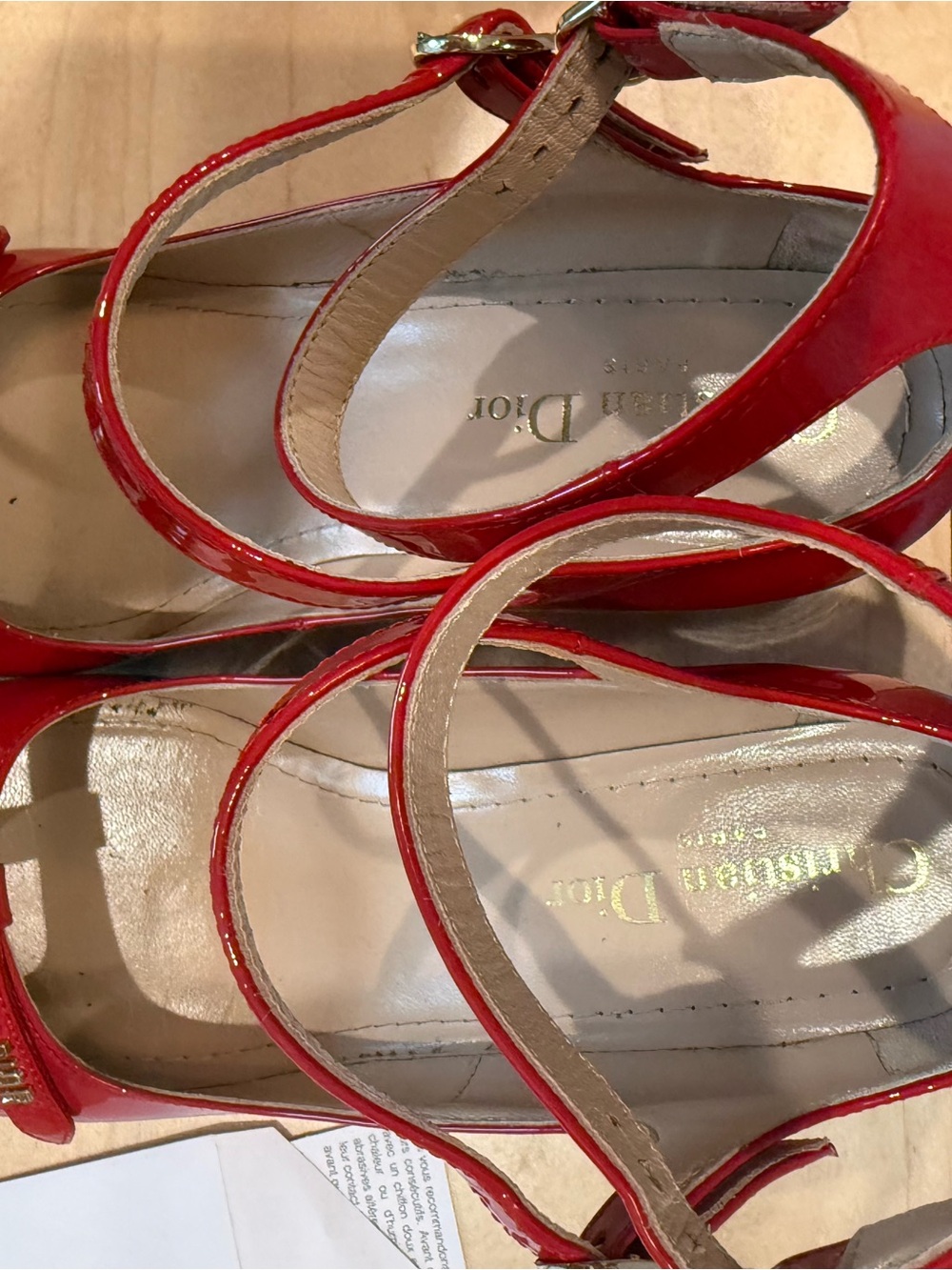 Dior Red Patent Mary Jane Double-Strap Heels with box - Picture 13 of 13